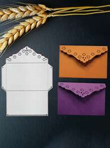 Envelope Template Metal Cutting Dies, DIY Scrapbooking Album And Embossing Stencil, Greeting Card Making Tool, Card Paper Cutting Crafts ,Gift Card Making Template Die Cuts