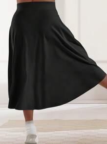 Plus High Waist Spódnica Spódnica dla kobiet Lycra Asymetryczna Spódnica damska Spódnica Spódnica chłodząca lód Szorty z kieszeniami