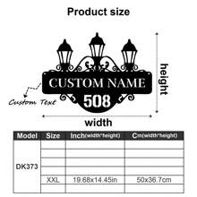 1pc Custom Vintage Metal Doorplate Decorative Art, Rural Street Nameplate Wall Decorations - Personalized Door Numbers And Text - Wall-Mounted Multifunctional Address Signs, House Numbers, Outdoor Address Signs, Farmhouse Door Art Gifts Birthday Graduation - Multicolor - View 36