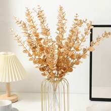 12/24 时尚人造金桉树，长 38 厘米/14.96 英寸，宽 4.5 厘米/1.77 英寸，蓬松乡村风格桉树，家居装饰，花瓶填充物，农舍装饰，婚礼装饰礼物