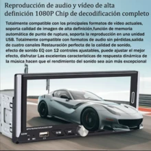 Autoestéreo Pantalla Táctil 1 Din 6.9 Pulgada Carplay Y Cámara - Negro - Ver 7