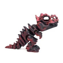 Modelo de dinosaurio T-Rex impreso en 3D - Coleccionable perfecto, obsequio de fiesta y decoración de escritorio de oficina | Regalo ideal para el Día de San Valentín / Día de la Mujer - Multicolor - Ver 7