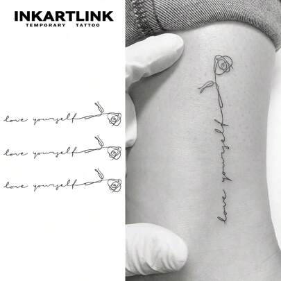  Công nghệ xăm hình mang tính cách mạng của INKARTLINK, Hình xăm bán vĩnh viễn, Hoa hồng vẽ nét, Hình xăm chân thực, Hình xăm chạm đến trái tim, Hình xăm tạm thời, Không thấm nước, Hình xăm chân thực, Hình xăm thiết kế riêng, Hình xăm nước ép, Hình xăm thực vật