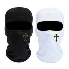 4pcs/2pcs/1pc Cross Printing Ski Mask Spring And Summer Balaclava Face Mask For Men Women UV Protection Windproof Scarf For Snowboard Motorcycle - Multicolor - View 14