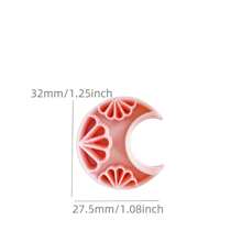 1pc/2pcs Moon & Flower Shaped Polymer Clay Mold For Jewelry Making - Moon Flower - View 11