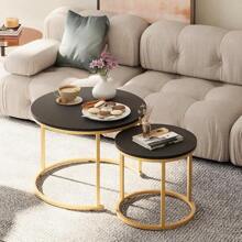 Nesting Coffee Tables Round Side Tables Set Of 2 Balcony Side Tables
