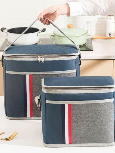 1 件新款午餐袋户外用餐野餐冰包斜挎包携带铝箔午餐盒袋大容量保温袋，返回学校1 件新款午餐袋户外用餐野餐冰包斜挎包携带铝箔午餐盒袋大容量保温袋1 件新款午餐袋户外用餐野餐冰包斜挎包携带铝箔午餐盒袋大容量保温袋，返回学校