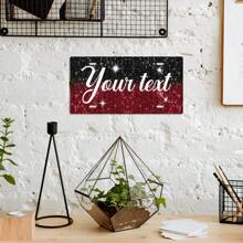 Putuo Decor 1pc Custom Vintage Metal Tin Signs License Plate, Your Text, Personalized Plaque Wall Art Decoration For Home Farmhouse Living Room Bar Pub Club, Gift Gifts Birthday Graduation Home Decor Christmas Decorations Room Decor Christmas