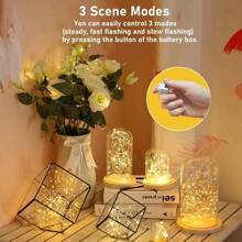 1/5/10/20/30 stuks Mini LED-feeërieke lampjes - op batterijen werkende koperdraadlampjes, geschikt voor Kerstmis, Moederdagdecoratie, decoratieve geschenken, bloemen, festivals, bruiloften, tuinen, feestbenodigdheden, knipperende vuurvliegjeslampjes