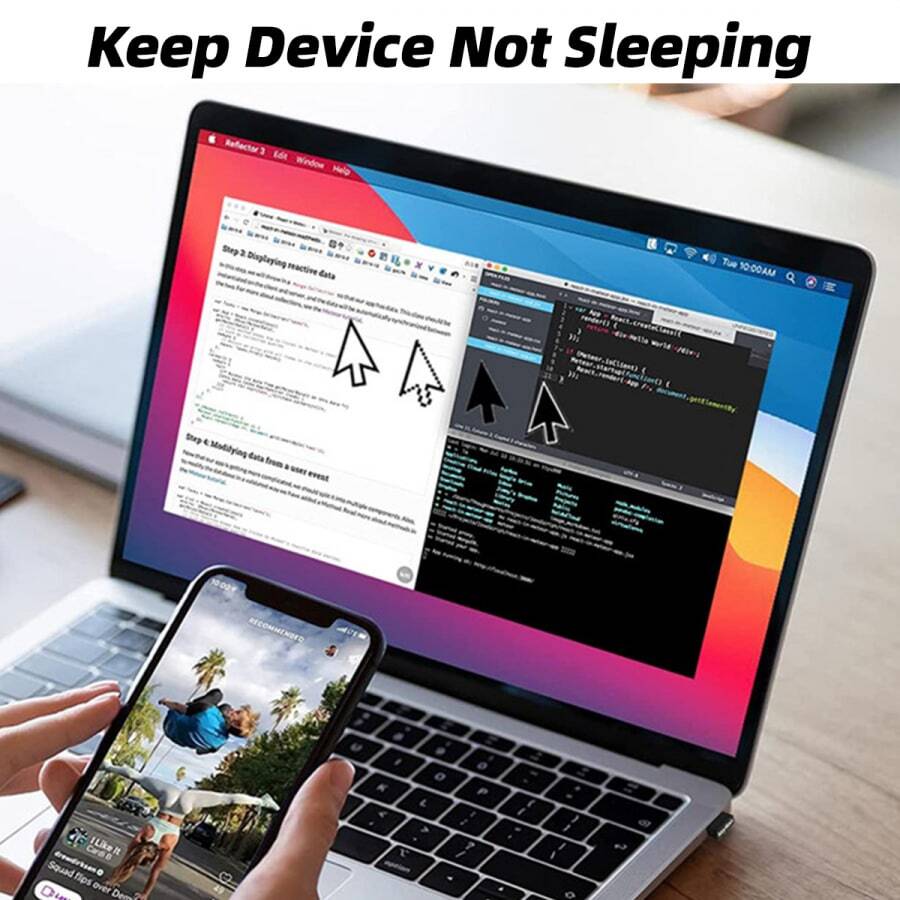 Usb mouse jiggler undetectable mouse mover anti sleep simulate mouse