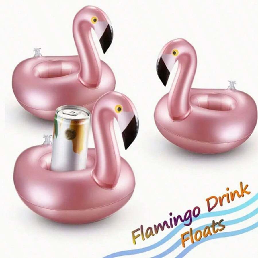 2/5pcs - Inflatable Coaster - Beverage Cup Holder, PVC Floating Cup Holder, Cute And , Unique For Swimming Pool Parties, Inflatable Creative Floating Beverage Holder, Suitable For Beverage Coasters For Swimming Pool Parties And Festivals, Swimming Pool Accessories