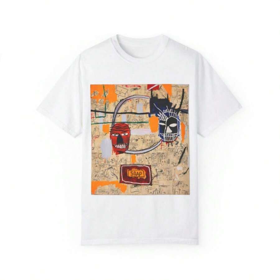 Jean Michel Basquiat Quote T Shirt Inspirational Art Tee - 白色 - 查看 1