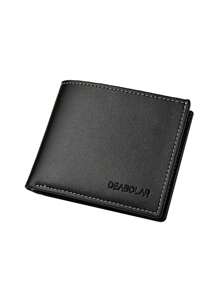 New Men's Wallet, Short Bifold Wallet, Business Casual Horizontal Wallet