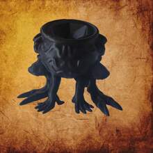 D20 Demon 铁锅架骰子架，粉丝必备装饰品！兼容 D20 骰子，非常适合桌面游戏，理想的礼物选择（仅支架，不含骰子）