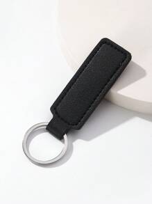 1pc Unisex PU Leather Keychain, Simple Windmill Design Leather Key Chain DIY Accessories