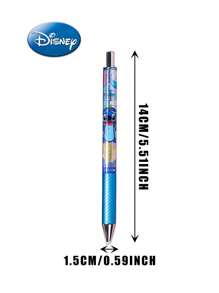 Disney 1pc Disney Officially Licensed Stitch 0.5mm Black Ink Blind Box Pen Random One Stitch Series Push Action Neutral Pen Surprise Box Work Meeting Record Pen Stylish Stationery Touch Comfortable Suitable For Family And Friends Birthday Gift