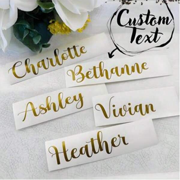 Gepersonaliseerde naamstickers - Gepersonaliseerde vinylletterstickers voor kopjes, laptops, waterflessen - Waterdichte gepersonaliseerde naamstickers - Gepersonaliseerde vinylnaamstickers, Multifunctioneel, Verstelbaar, Duurzaam, Schimmelwerend, Sierlijk, Zelfklevend, Herbruikbaar, Schattig, Stijlvol, Schattig, Hoge kwaliteit, Kleurrijk, Aangepast, Uniek, Gepersonaliseerd, Ideale cadeaus voor hem, Ideale cadeaus voor haar, Haar, Vriendje, Vriendin, Vader, Moeder, Familie, Vrienden, Zoon, Dochter, Kinderen, Keuken, Eetkamer, Slaapkamer, Kantoor, Woonkamer, Huis, Tuin, Theesalon, Voor jubilea, Voor verjaardagen, Voor housewarming, Voor afstuderen