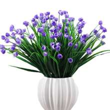 4 Ramos de Flores de Tulipán de Plástico, Flores Artificiales Falsas para Decorar el Hogar, Jardín, Patio, Porche, Macetas, Interiores, Habitaciones y Exteriores, Decoración de Granja para Primavera y Verano