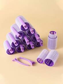36/18 Piece Self Tapping Curling Iron Set, No Heat Curling Iron With Hair Clip, DIY Styling Tool Suitable For All Hair Types, Curling Iron With Clip Set, Plastic Eight Character Bangs, Air Bangs Curling Iron, Self-Adhesive Hair Magic Roll