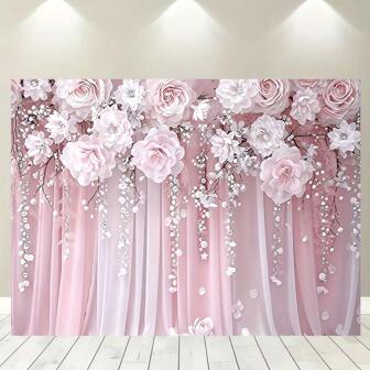 Multi-Purpose Seasonal Decor, Suitable For Weddings, Parties, Photography, Rose & Floral Theme, Fit For Spring/Summer Activities, Battery-Free