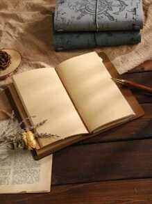 1 Cuaderno de viaje de piel suave de estilo pirata tamaño A6 de hojas sueltas vintage, adecuado para registro de notas en diversas ocasiones, útiles escolares, vuelta al colegio