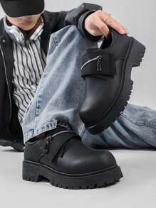 أحذية أكسفورد الكلاسيكية السوداء الكاجوال للرجال، عصرية، قابلة للتنفس، خفيفة الوزن، متعددة الاستخدامات، مناسبة لجميع المواسم