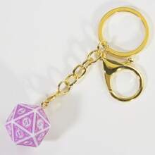 Pendant Dice Keychain, Creative D20 Dice Charm Keyring Lucky Gift For Hanging Accessories - D20 Pattern Keychain - View 17