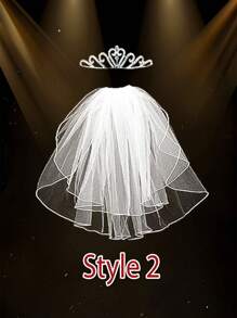 Banner personalizado de foto de novia, velo gracioso de despedida de soltera, ducha nupcial, novia por casarse, banner con cabeza personalizada, broma del Día de los Inocentes Novio, boda de mascota (4 tipos de velo) - Multicolor - Ver 9