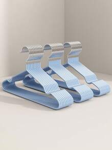 10 件女士简约优雅塑料涂层加厚衣架成人衣柜整理衣架防滑无痕无痕迹适用于洗衣烘干和内衣储存 - 彩色 - 查看 14
