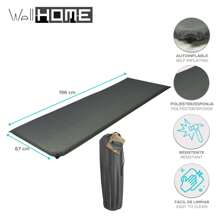 Well Home Self-Inflating Mat Made Of Polyester And Sponge 196x67x5cm Brown. Free Shipping 24/72h. - Brown - View 3