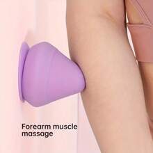 Cono de Fascia montado en la pared, masajeador de pared multifunción con ventosa, relajación muscular de la espalda, masajeador de brazos y pies, punto de disparo FNAM - Tipo de carga: gris - Ver 4