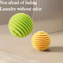 3pcs Reusable Laundry Balls - Magic Wrinkle Remover, Static Reducer, Fabric Softener - No Electricity Needed, Machine Wash Safe - Multicolor - View 8