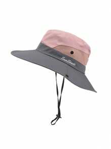 1 件装，女士马尾辫太阳帽，防紫外线可折叠网眼宽边沙滩帽，户外帽 - 顏色 - 查看 6