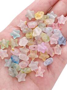 beadia Bộ hạt hoa nhỏ bằng Acrylic 10g 6x3mm trang nhã với giấy bạc vàng - Lấp lánh và mờ, nhiều màu sắc để làm đồ trang sức DIY, vòng tay & vòng cổ - bông hoa - Xem 5