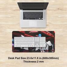 1 pieza Alfombrilla para ratón de estilo anime con un coche deportivo y una chica en un garaje, alfombrilla de juego para ratón de varios tamaños, tapete de escritorio de goma antideslizante para oficina, accesorios de escritorio, alfombrilla de escritorio para teclado para escuela, oficina, hogar, regalo para amigos y familiares