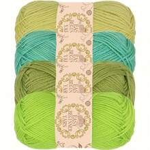 4pcs Soft & Comfy 100% Acrylic Yarn Skeins - 4 X 50g In Assorted Colors, Suitable For Knitting, Crocheting And Crafts, Finely Spun'