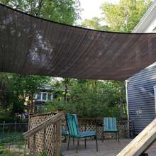 遮阳布 80% 遮光带扣眼，凉亭遮阳罩，网状防水布，适用于露台、户外、花园、后院、摩卡、户外和花园、家居用品 - 摩卡棕 - 查看 7