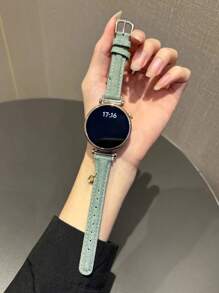 Bracelet de montre de vache de haute qualité 18 mm / 20 mm / 22 mm, longueur réglable, compatible avec Samsung Galaxy, Garmin, Amazfit. Doux et respirant