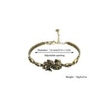1pc Gold Ingot Bracelet Retro Ramadan Style Bracelet Ramadan Gift Bronze Bracelet Beautiful And Practical Details Highlight The Festive Charm, Convey Deep Feelings, Add A Special Memorial For Your Ramadan.