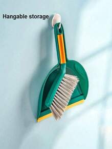 1 套家用迷你桌面扫帚和簸箕套装，适合儿童和学生（1 把刷子 + 1 把簸箕），厨房，浴室，家居，家居供应商 - 彩色 - 查看 6