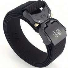 Nuevo cinturón para exteriores con hebilla de liberación rápida, cinturón elástico casual, cinturón para herramientas y entrenamiento, cinturón para pantalones de hombre