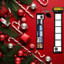 1 件情侣定制胶卷钥匙扣，带 10/20/30 张照片，甜蜜情侣礼物家庭礼物个性化照片钥匙扣胶卷钥匙扣定制情侣胶卷钥匙扣礼物相机胶卷钥匙圈，送给男朋友女朋友纪念礼物生日礼物派对礼物 - 彩色 - 查看 4