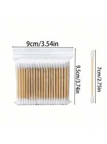 1200/600pcs High-Quality Double-Headed Cleaning Swabs, Premium Beauty Tools, Multipurpose Beauty And Cleaning Swabs For Salons, Cosmetics, Household, Ear And Nose Cleaning, Make-Up And Personal Care
