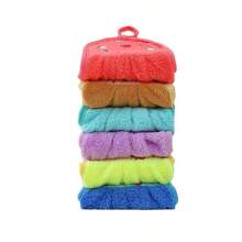 Soft Hand Towel Dishcloths Hanging Cloth Kitchen Accessories Coral Velvet Bathroom Supplies Microfiber