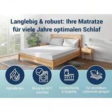 Betten-ABC - OrthoMatra (KSP-500) - 140x200 cm (H2) - 7-Zonen Matratze aus Kaltschaum - Hypoallergen & Antibakteriell - Oeko-TEX® Zertifiziert - Bezug abnehmbar & waschbar - Lieferung per Paket - Weiß - Übersicht 6