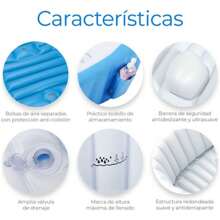 HuaTnag Bañera Inflable Para Bebés Portátil Tina Plegable Con Bomba Color (Azul,Rosa)