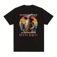 Shadow Wizard Money Gang Funny T-Shirt Testicular Torsion Meme Tshirt Wo 's Clothing Fashion Vintage Oversized T Shirt Y2k - Black - View 1