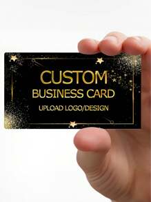 Spersonalizowane wizytówki, 200/500/1000 szt., rozmiar: 9x5,4 cm/3,5x2,1 cala, możliwość personalizacji za pomocą logo, grafiki, tekstu dla firm, podziękowania, zaproszenia, profilu firmy, promocji produktu