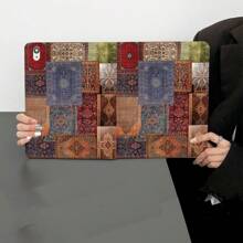 一个图案，一条线，可与同型号钢化玻璃屏幕保护膜配对，平板电脑保护套，柔软防摔保护，超薄/智能支架/自动唤醒保护套兼容 10.9/10.2/Air 5th Gen/Pro 11/10th/9.7、Air 2/Air、iPad (7th/8th Gen)、Air 4/5、Pro 11 2022/Air 11(2025)/11th/Air 13(2025) - 黑色 - 查看 2