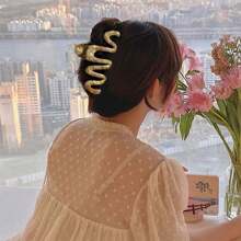 1/3 件女士水彩印花发夹，优雅爪夹，爪夹 - 彩色 - 查看 6